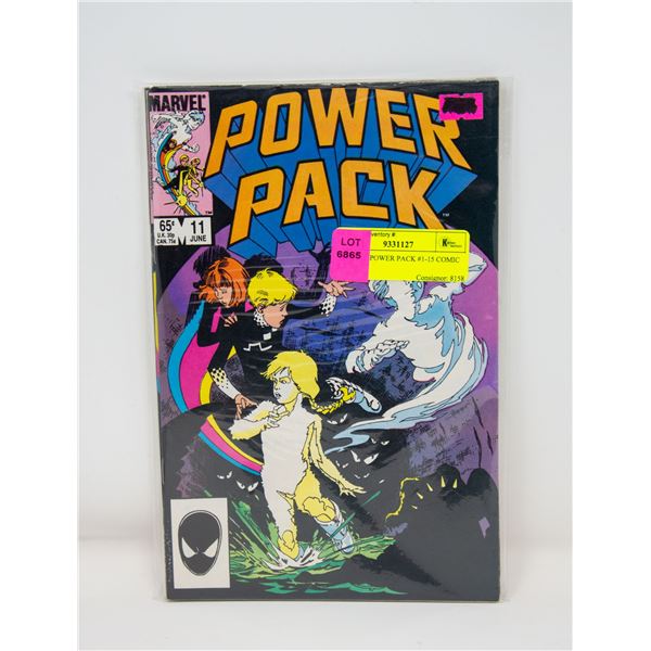 MARVEL POWER PACK #1-15 COMIC LOT