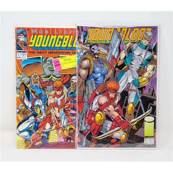 IMAGE YOUNGBLOOD #0 AND 1 COMIC LOT
