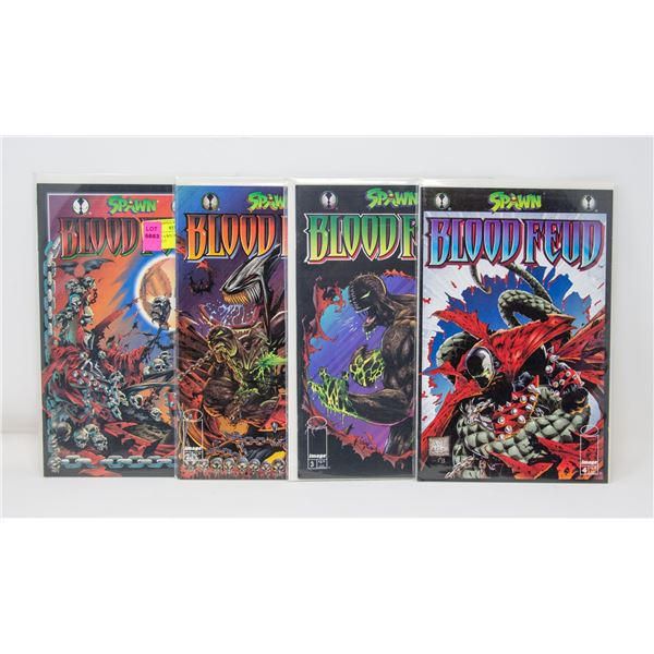 IMAGE SPAWN BLOOD FEUD #1-4 COMIC LOT
