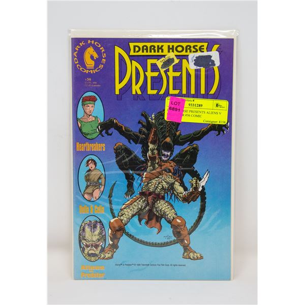 DARK HORSE PRESENTS ALIENS V PREDATOR #36 COMIC