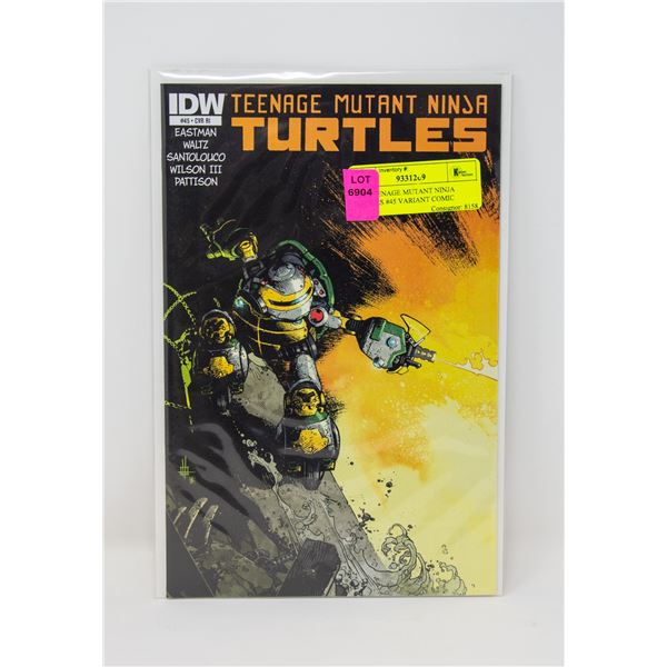IDW TEENAGE MUTANT NINJA TURTLES #45 VARIANT COMIC