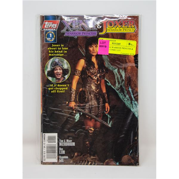 TOPPS XENA WARRIOR PRINCESS & JOXER #1-3 COMIC LOT
