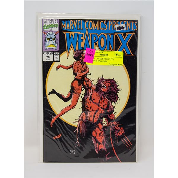 MARVEL COMICS PRESENTS WEAPON X #76 COMIC