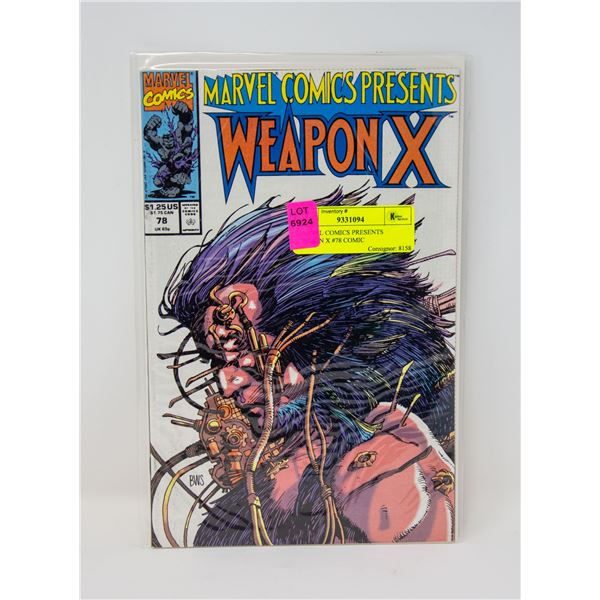 MARVEL COMICS PRESENTS WEAPON X #78 COMIC