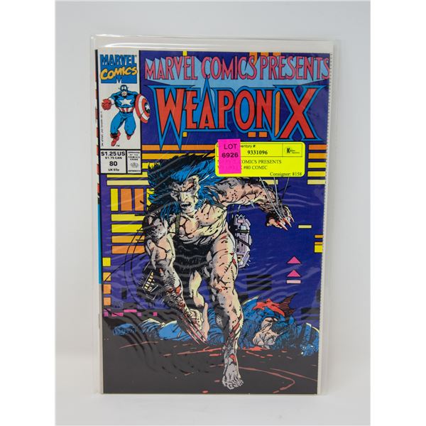 MARVEL COMICS PRESENTS WEAPON X #80 COMIC