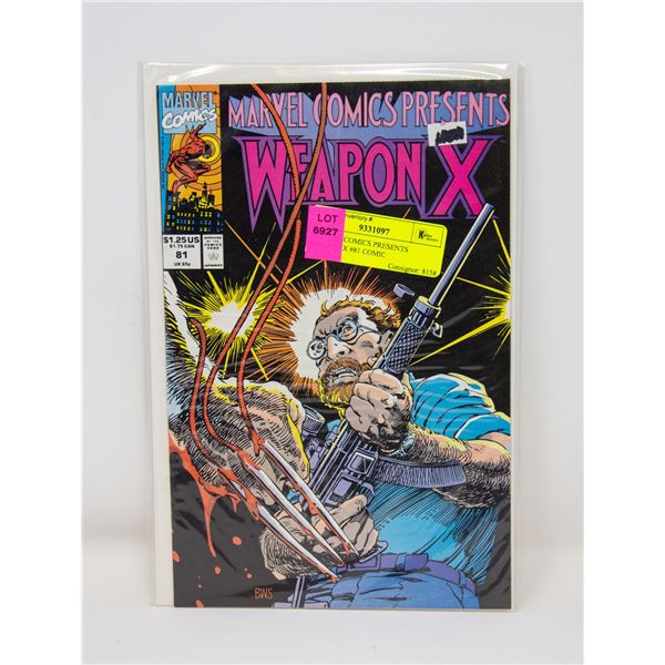 MARVEL COMICS PRESENTS WEAPON X #81 COMIC