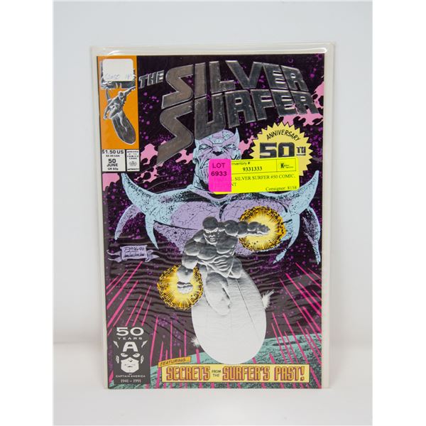 MARVEL SILVER SURFER #50 COMIC, 1ST PRINT