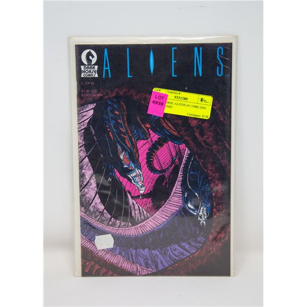 DARK HORSE ALIENS #5 (1988) 2ND PRINT COMIC
