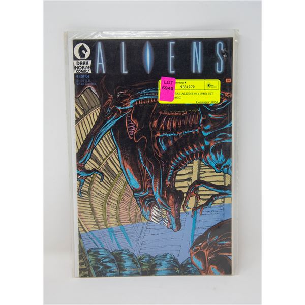 DARK HORSE ALIENS #4 (1988) 1ST PRINT COMIC