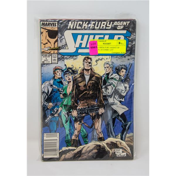 MARVEL NICK FURY AGENT OF SHIELD #1-10 COMIC LOT