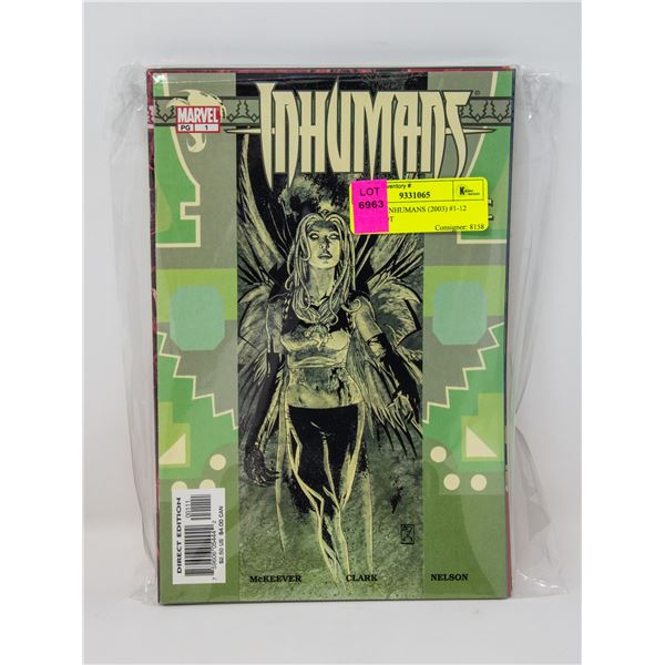 MARVEL INHUMANS (2003) #1-12 COMIC LOT