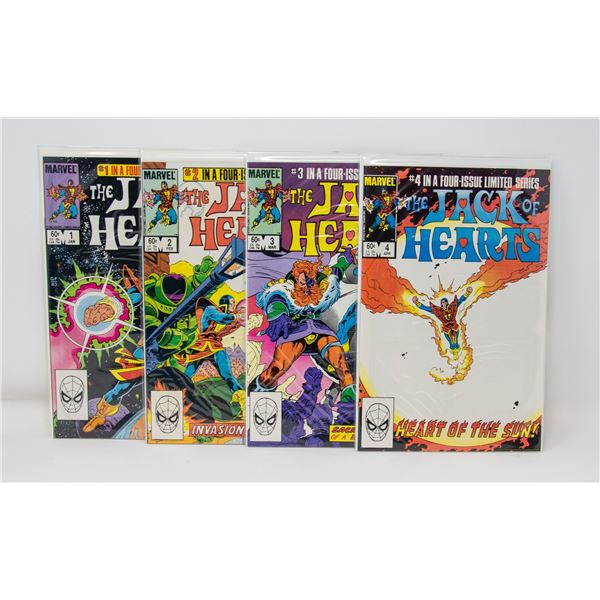 MARVEL THE JACK OF HEARTS #1-4 COMIC LOT
