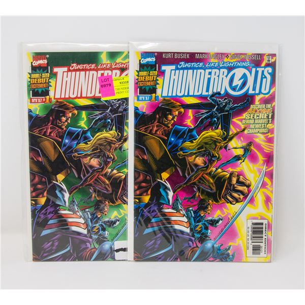 MARVEL THUNDERBOLTS #1, 1ST AND 2ND PRINT COMICS