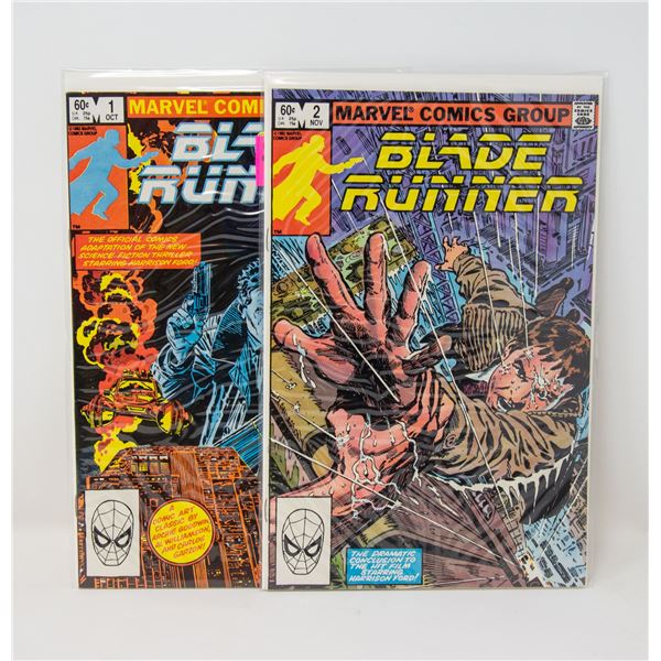 MARVEL BLADE RUNNER #1, 2 COMIC LOT MOVIE ADAPTATI