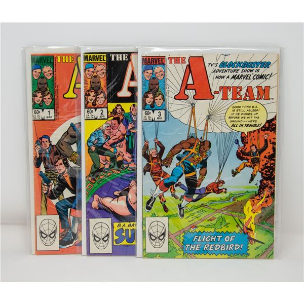 MARVEL THE A-TEAM #1-3 COMIC LOT