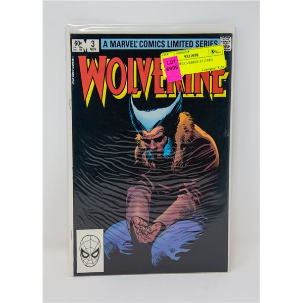 MARVEL WOLVERINE #3 (1982) COMIC