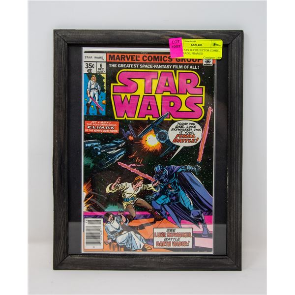 STAR WARS #6 COLLECTOR COMIC, HIGH GRADE, FRAMED