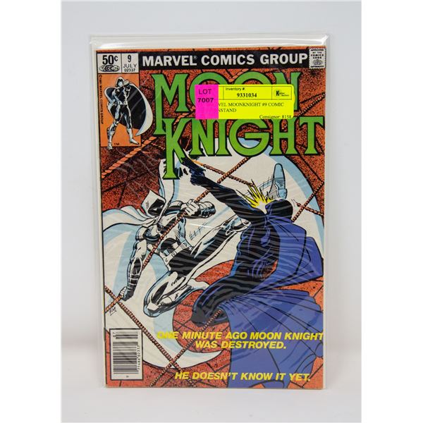 MARVEL MOONKNIGHT #9 COMIC NEWSSTAND