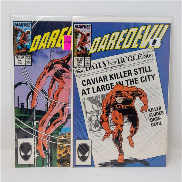 MARVEL DAREDEVIL #241 AND 242 COMIC LOT