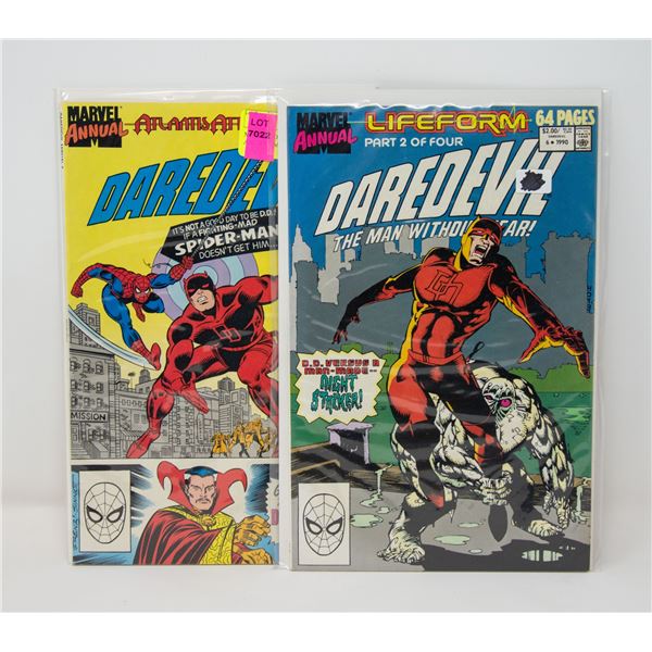 MARVEL DAREDEVIL ANNUAL #4 AND 6 COMIC LOT