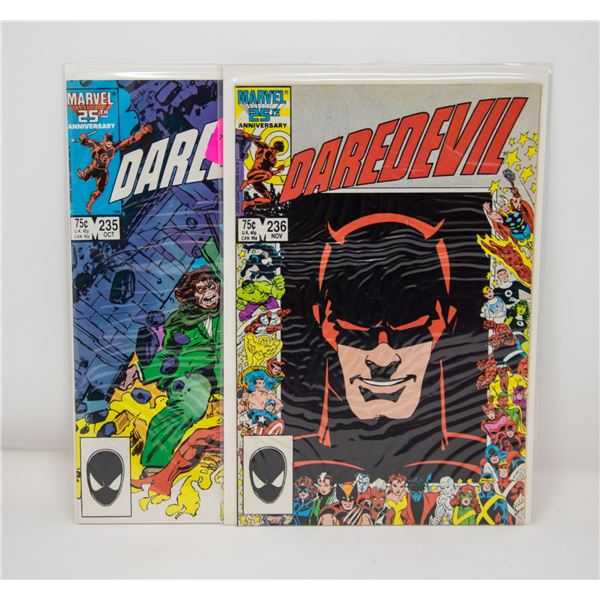 MARVEL DAREDEVIL #235 AND 236 COMIC LOT