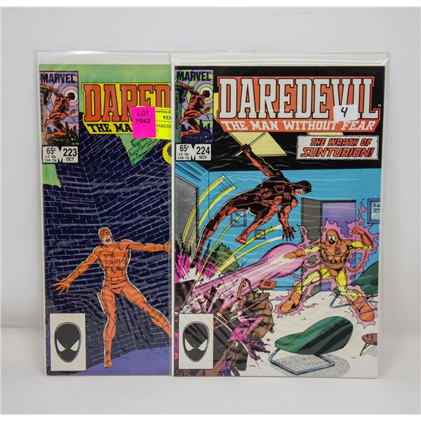 MARVEL DAREDEVIL #223 AND 224 COMIC LOT