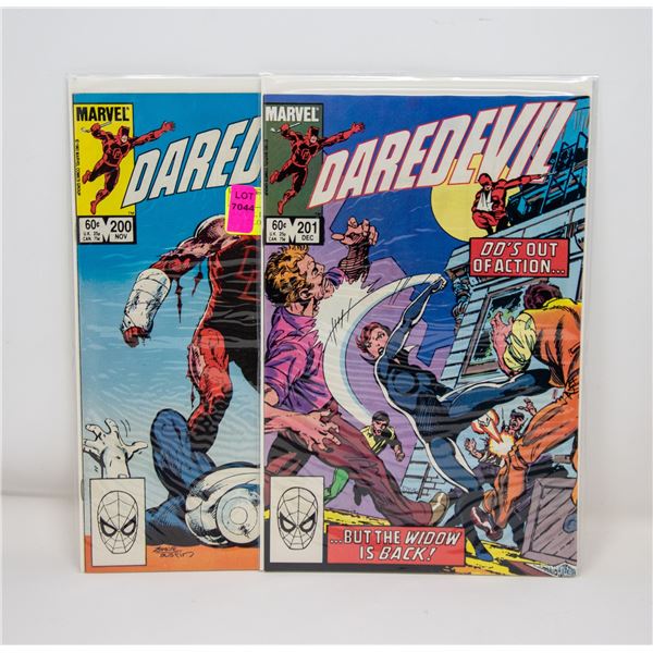 MARVEL DAREDEVIL #200 AND 201 COMIC LOT