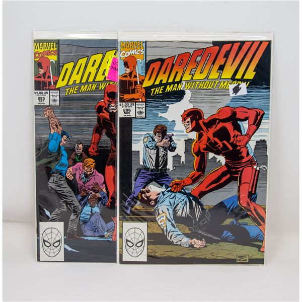 MARVEL DAREDEVIL #285 AND 286 COMIC LOT