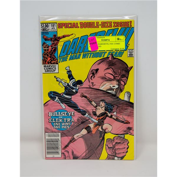 MARVEL DAREDEVIL #181 COMIC NEWSSTAND