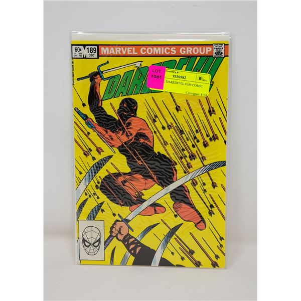 MARVEL DAREDEVIL #189 COMIC