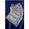 Canada One Dollar Bills (8) - 1973; 7 Sequenced; Ch Unc.