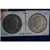Image 1 : U.S.A. Eisenhower Dollars (2) - 1972; .400 Silver