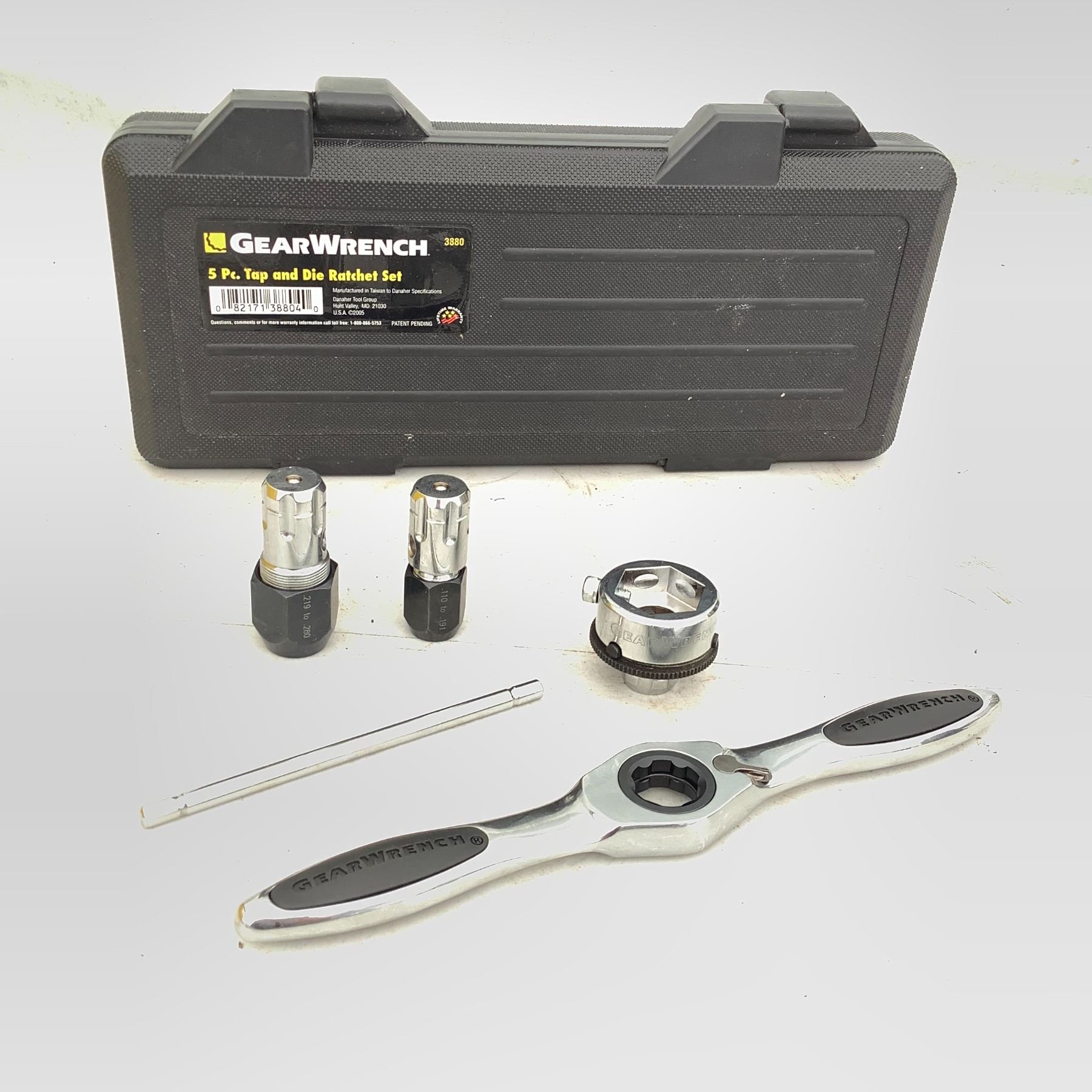 Gear Wrench 5 Pc Tap and Die Ratchet Set, Never Used