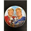 Image 2 : AUTOGRAPHED BOBBY & BRETT HULL NHL LEGENDS COLLECTOR PLATE SERIES