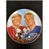 Image 1 : AUTOGRAPHED BOBBY & BRETT HULL NHL LEGENDS COLLECTOR PLATE SERIES
