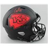 Image 1 : CLYDE EDWARDS-HELAIRE SIGNED CHIEFS FULL-SIZE ECLIPSE ALTERNATE SPEED HELMET (BECKETT COA)