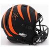 Image 1 : CHAD JOHNSON SIGNED BENGALS FULL-SIZE ECLIPSE ALTERNATE SPEED HELMET (BECKETT COA)
