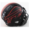 Image 1 : Jim Kelly, Thurman Thomas, & Andre Reed Signed Bills F.S. Eclipse Alternate Speed Helmet (JSA COA)