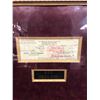 Image 2 : RED SKELTON CUSTOM FRAMED CHEQUE AND PHOTO