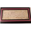 Image 2 : George Washington *SIGNED BANK CHECK* Replica Display
