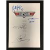 Image 1 : Top Gun Script Cover Signed by:  Tom Cruise, Kelly McGillis, Val Kilmer, Tim Robbins w/ COA