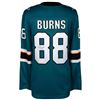 Image 1 : Brent Burns San Jose Sharks Autographed Teal Fanatics Breakaway Jersey (Fanatics Holo)