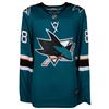 Image 3 : Brent Burns San Jose Sharks Autographed Teal Fanatics Breakaway Jersey (Fanatics Holo)