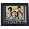 Image 1 : Erik Estrada, Robert Pine & Larry Wilcox Signed "CHiPs" 18x22 Custom Framed Photo Display (JSA COA)