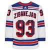 Image 1 : Mika Zibanejad New York Rangers Autographed White Adidas Authentic Jersey (Fanatics Holo)