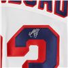 Image 2 : Mika Zibanejad New York Rangers Autographed White Adidas Authentic Jersey (Fanatics Holo)