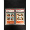 Image 1 : 1974 O-PEE-CHEE GRADED HOCKEY CARD LOT (#14 FLAMES TEAM LEADERS/ #141 RANGERS TEAM LEADERS)