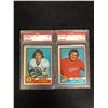 Image 1 : 1974 O-PEE-CHEE GRADED HOCKEY CARD LOT (#333 SIMS/ #331 LYNCH)