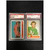 Image 1 : 1974 O-PEE-CHEE GRADED HOCKEY CARD LOT (#300 PHILADELPHIA FLYERS CHECKLIST/ #291 OLIVER)