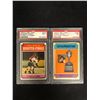 Image 1 : 1974 O-PEE-CHEE GRADED HOCKEY CARD LOT (#209 QUARTER FINALS FLYERS vs. FLAMES/ #245 JOHNNY BUCYK)